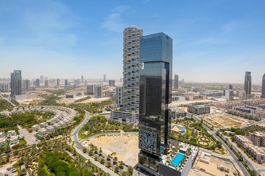 Apartamento Bloom Height Tower Dubái Exterior foto